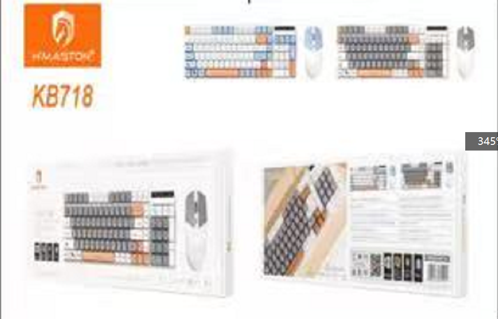 hkm☆ Teclado e Mouse Gamer H'Maston KB718 - Conforto e Estilo – E