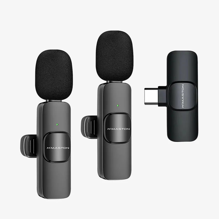 H'Maston MK09 / MK10 microfone de lapela sem fio - Eleadermall