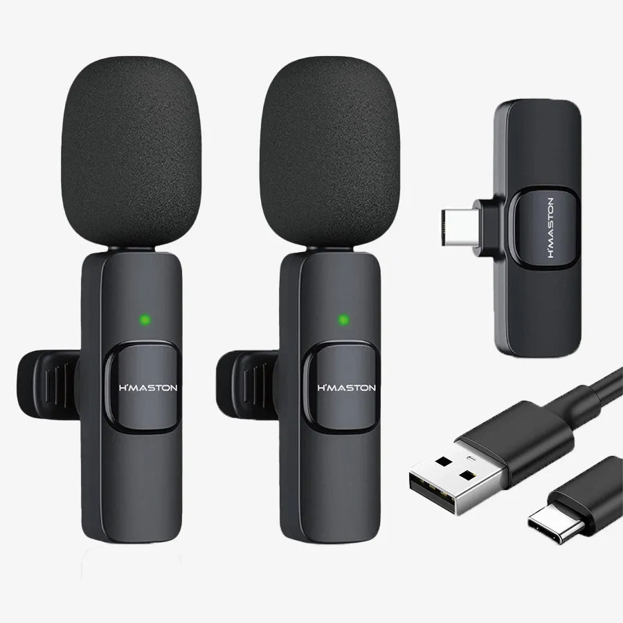H'Maston MK09 / MK10 microfone de lapela sem fio - Eleadermall