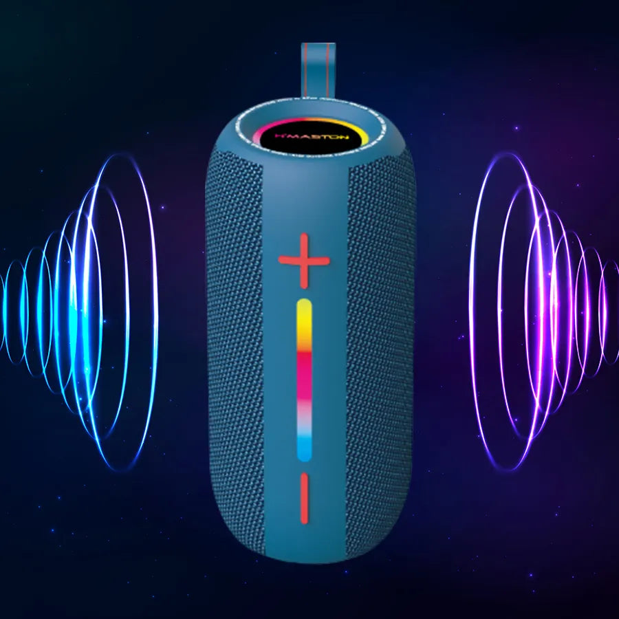 H'Maston AM12 Caixa de Som Bluetooth LED IPX6 TWS