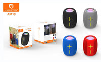 H'maston AM19 Caixa de Som Bluetooth 8W Portátil com LED RGB