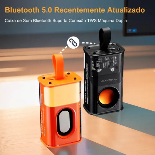H'Maston AM24 Som Bluetooth, RGB e à Prova d'Água