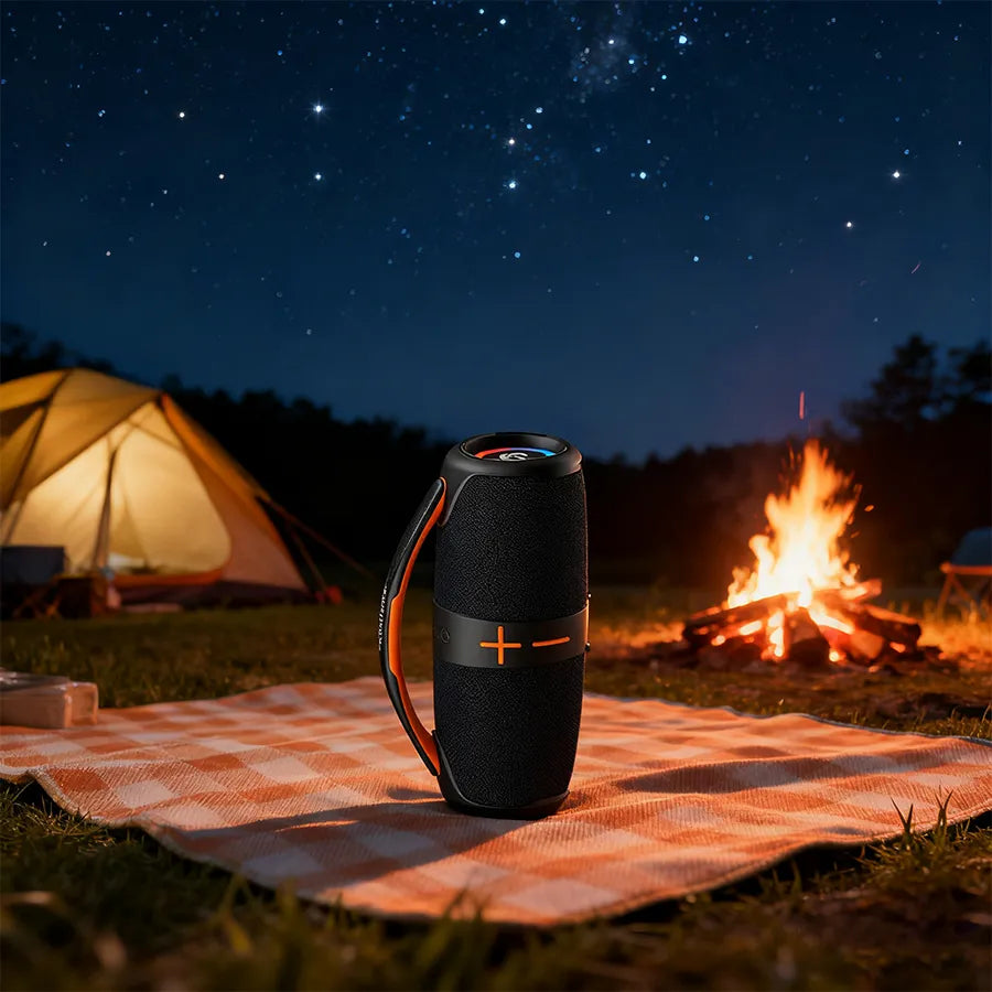 H'Maston AM51 Caixa de Som Boombox Bluetooth 60W à Prova d'Água