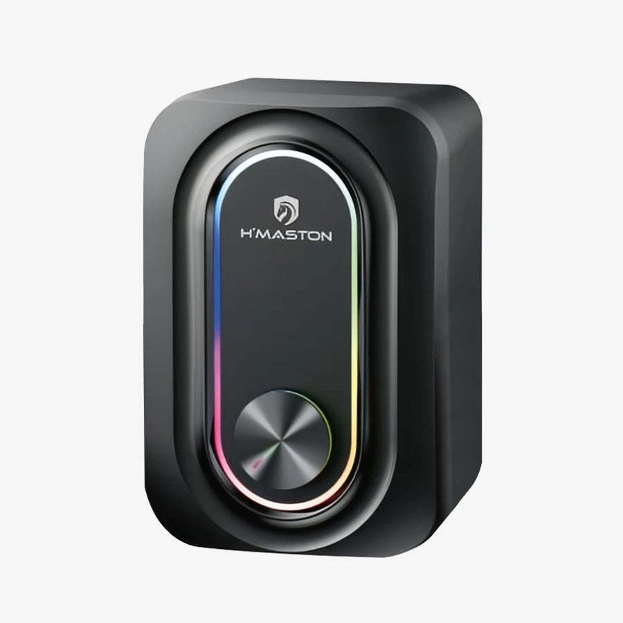 H'Maston AM54 Caixa de Som Bluetooth Portátil com LED RGB para PC