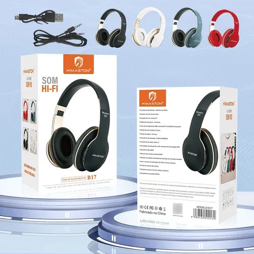 H'Maston B17 Fone Bluetooth Sem Fio com Microfone - Eleadermall
