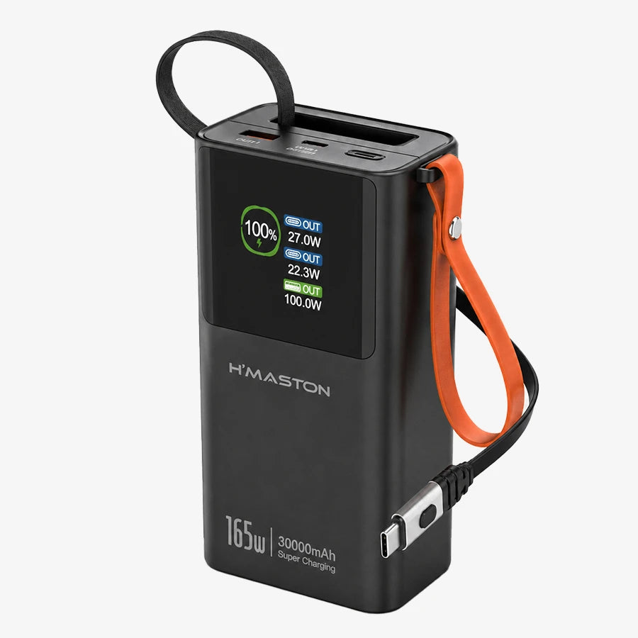 H'Maston BJB08 Power Bank 30000mAh - Carregamento Rápido e Seguro
