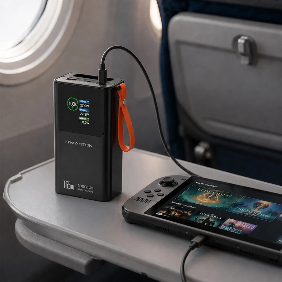 H'Maston BJB08 Power Bank 30000mAh - Carregamento Rápido e Seguro