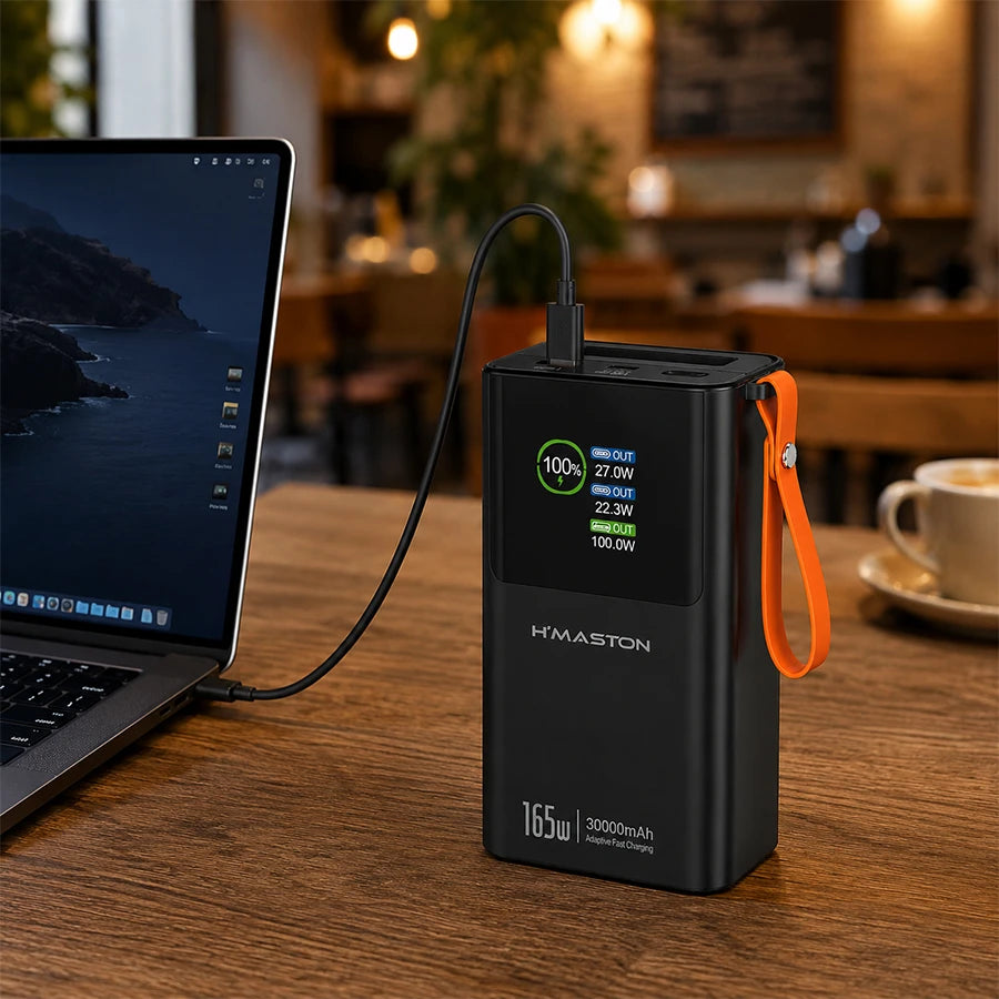 H'Maston BJB08 Power Bank 30000mAh - Carregamento Rápido e Seguro