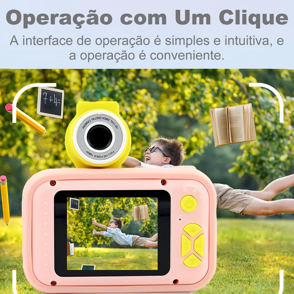 H'Maston CAM01 Câmera Infantil Flip 1080p Zoom 4x - Eleadermall