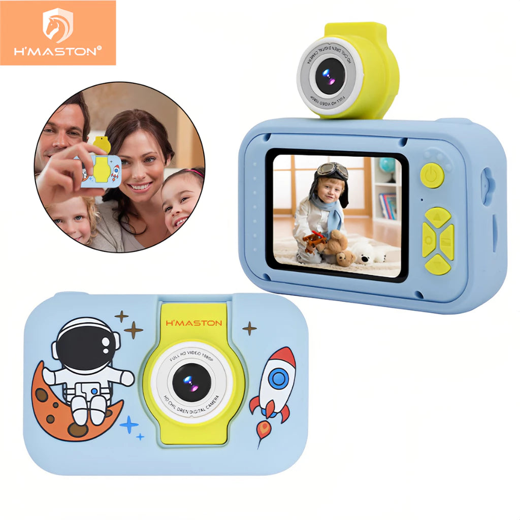H'Maston CAM01 Câmera Infantil Flip 1080p Zoom 4x - Eleadermall