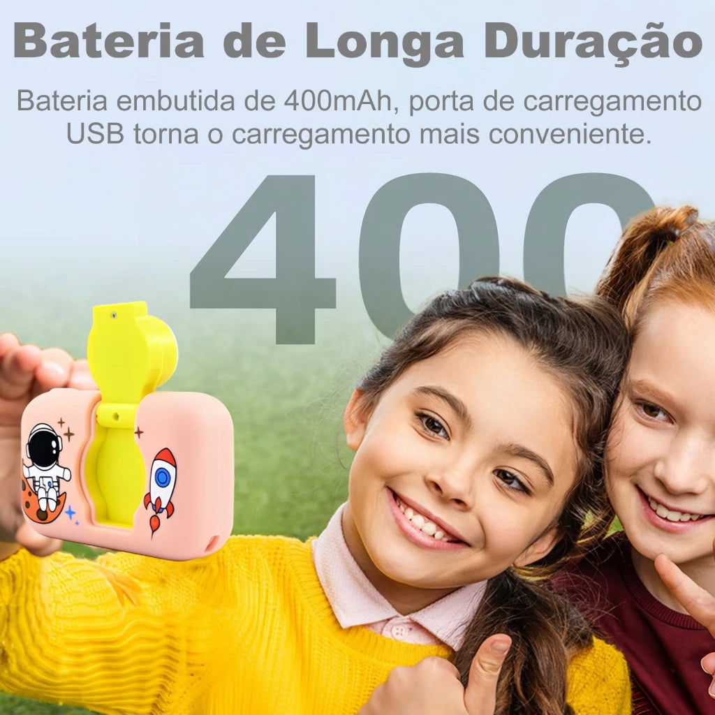 H'Maston CAM01 Câmera Infantil Flip 1080p Zoom 4x - Eleadermall