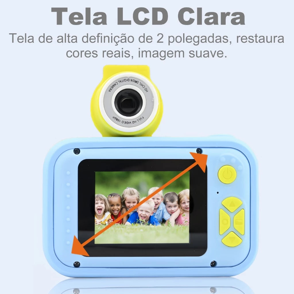 H'Maston CAM01 Câmera Infantil Flip 1080p Zoom 4x - Eleadermall