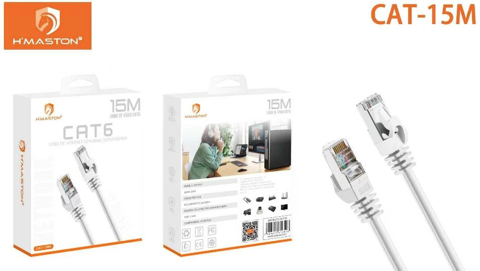 H'Maston CAT2-30M Cabo Internet Ultra Rápida e Estável 2-30M
