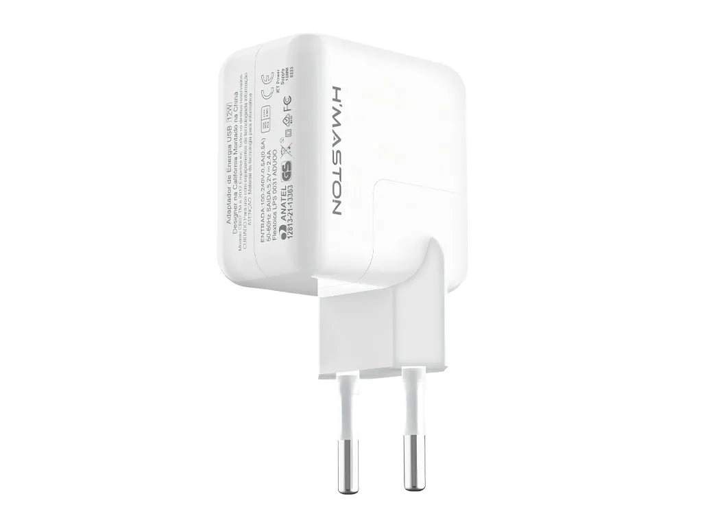 H'Maston CB02 Carregador Turbo 12W com Cabo 1m
