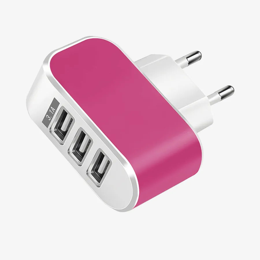 H'maston CB03 Carregador Portátil 3USB Rápido - Eleadermall