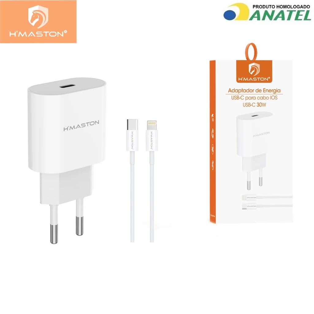 H'Maston CB17 Lightning & CB23 Tipo-C Carregador 30W - Eleadermall