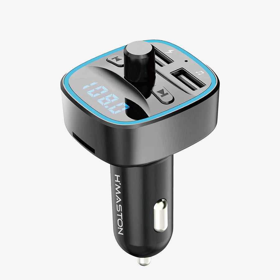 H'Maston CD02 FM Player Para Carro Carregador Rapido USB Duplo
