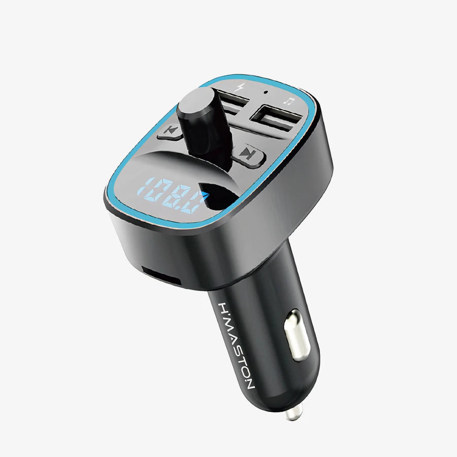 H'Maston CD02 FM Player Para Carro Carregador Rapido USB Duplo