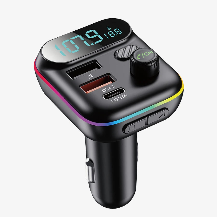 H'Maston CD04 Transmissores FM / Bluetooth Veicular 40W com USB e Bluetooth