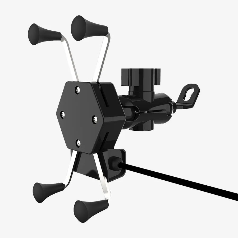 H'Maston CJ110: Suporte Moto com USB e LED - Eleadermall