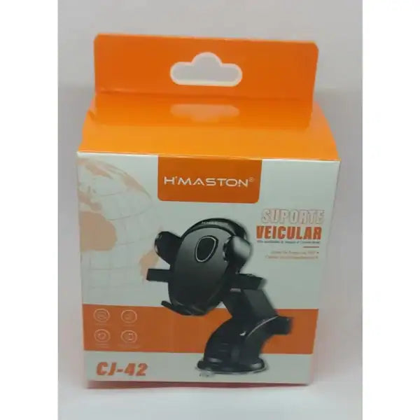 H'Maston Suporte CJ42 360º Para Celular e GPS - Preto