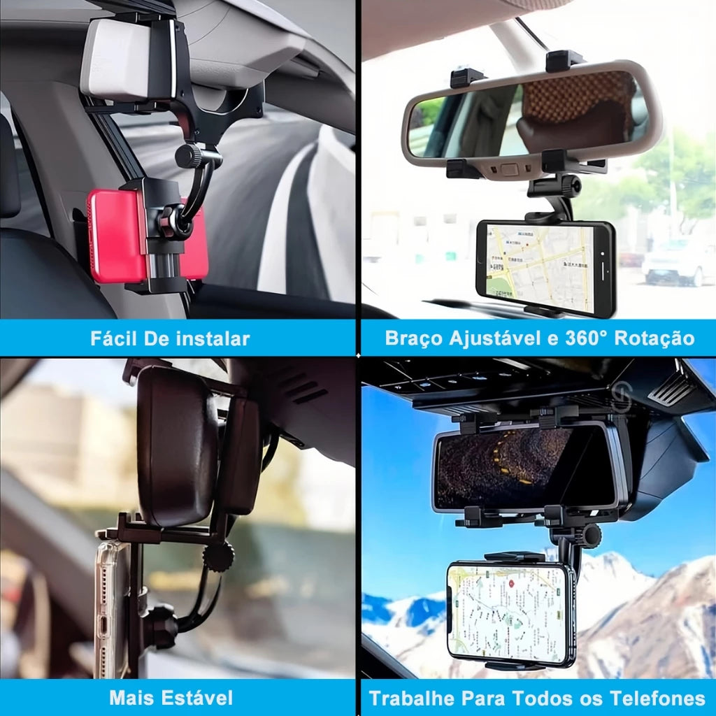 H'Maston CJ46 Suporte 360º para Celular no Carro - Eleadermall