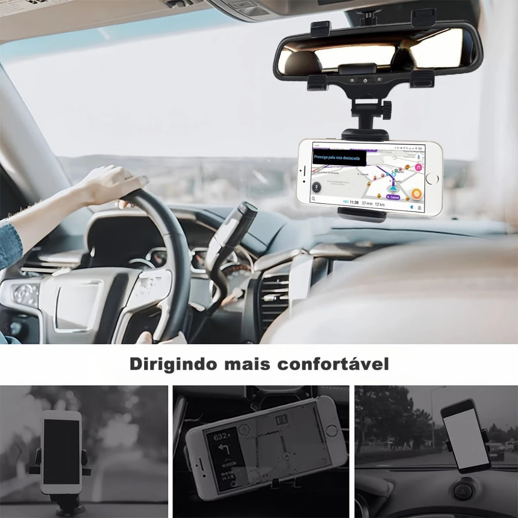 H'Maston CJ46 Suporte 360º para Celular no Carro - Eleadermall