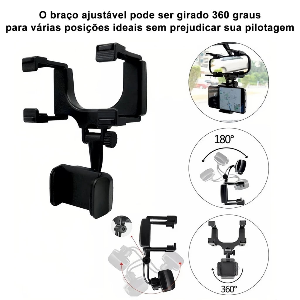 H'Maston CJ46 Suporte 360º para Celular no Carro - Eleadermall