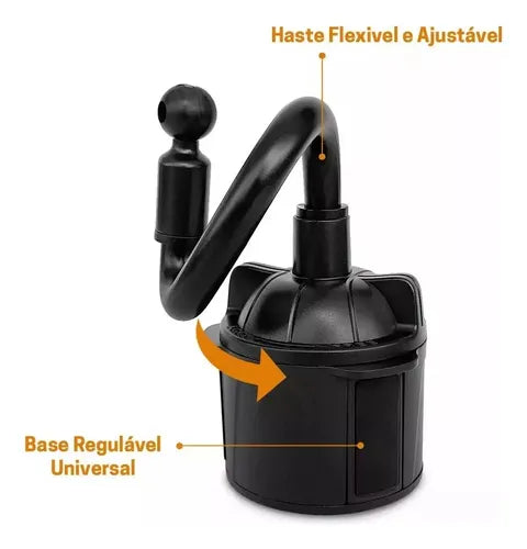 H'Maston CJ49 Suporte Veicular 360° Preto - Eleadermall