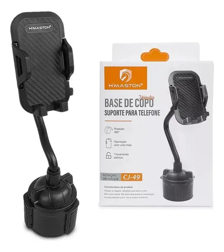 H'Maston CJ49 Suporte Veicular 360° Preto - Eleadermall