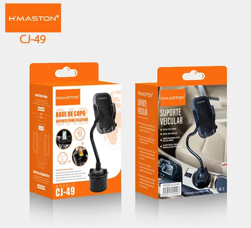 H'Maston CJ49 Suporte Veicular 360° Preto - Eleadermall
