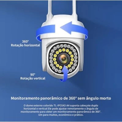 H'Maston CM08 Câmera 360° HD com Visão Noturna - Eleadermall