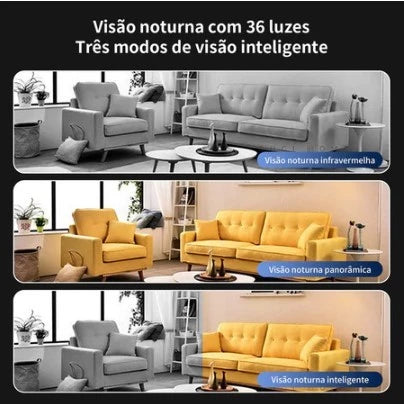 H'Maston CM08 Câmera 360° HD com Visão Noturna - Eleadermall