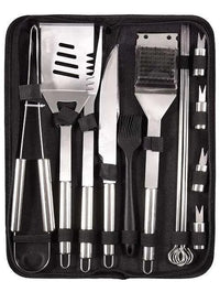 H'Maston DJ16 Kit Churrasco 15 Peças com Bolsa Portátil