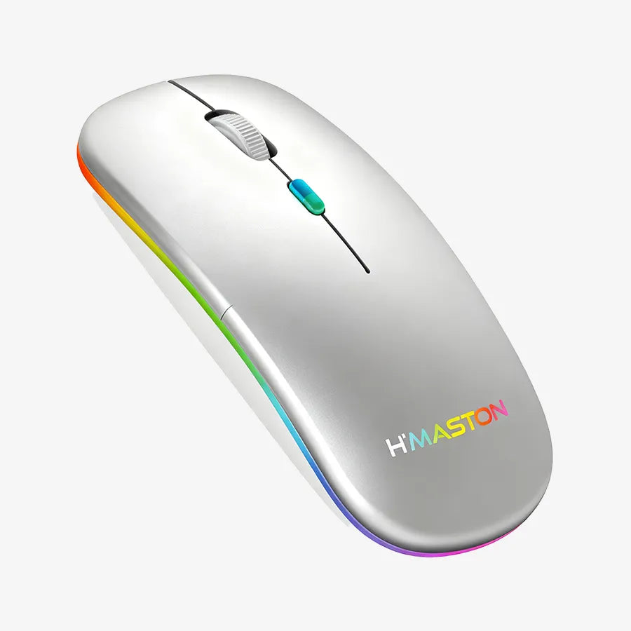 H'maston E1200 Mouse Sem Fio RGB Ergonômico
