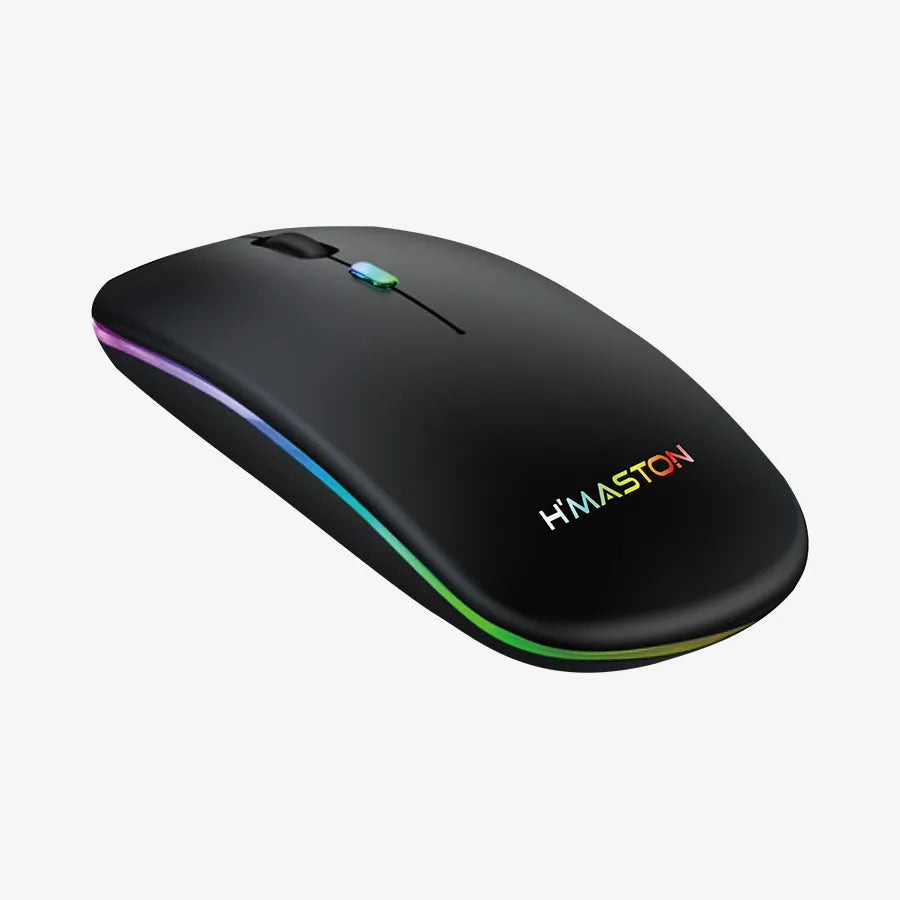 H'maston E1200 Mouse Sem Fio RGB Ergonômico