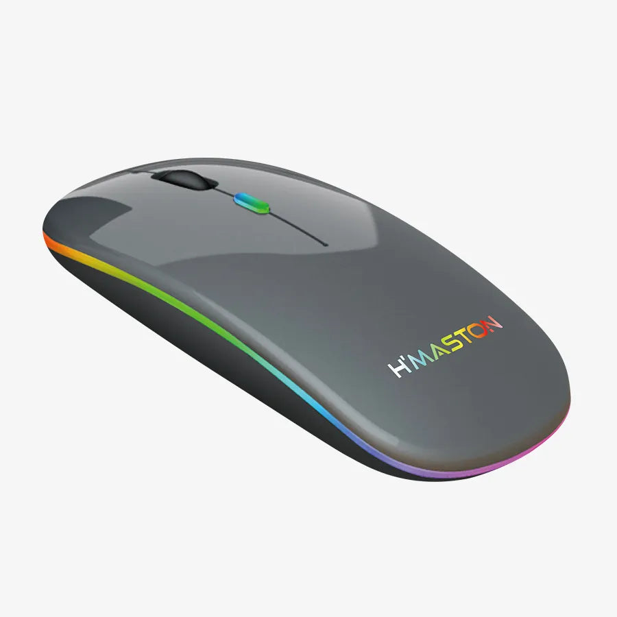 H'maston E1200 Mouse Sem Fio RGB Ergonômico