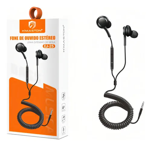 H'Maston EJ25 Fone 3.5 mm com Áudio Premium - Eleadermall
