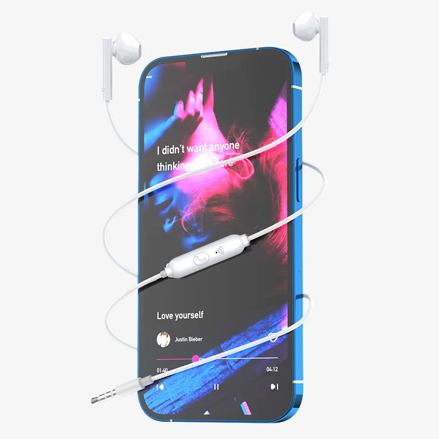 H'Maston EJ103 Fone In-ear com Microfone, Som Top - Eleadermall