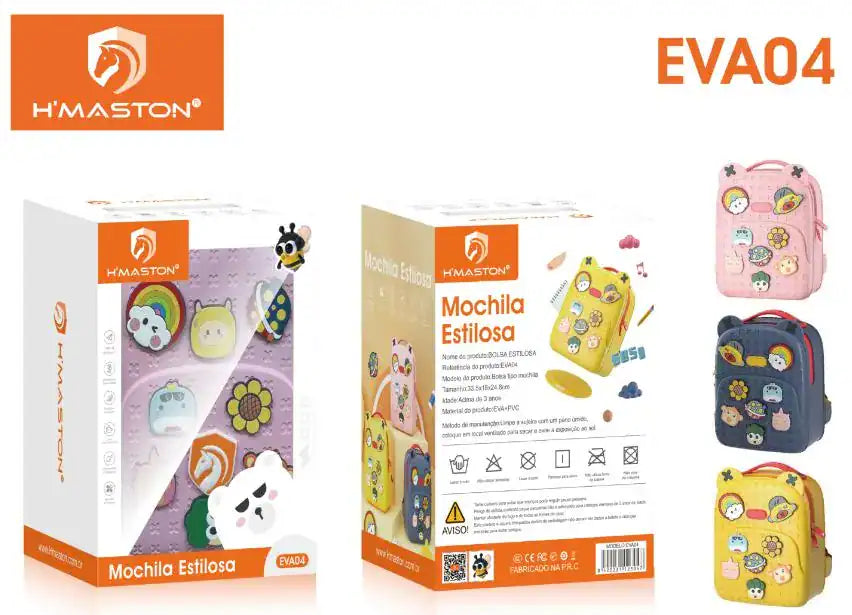 H'maston EVA04 Mochila Estilosa Infantil Tiracolo Estilosa para Meninas