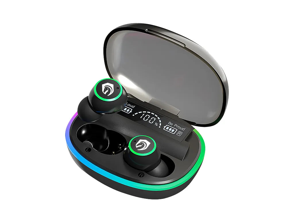 H'Maston F918 Fone Bluetooth 5.3 com LED e USB