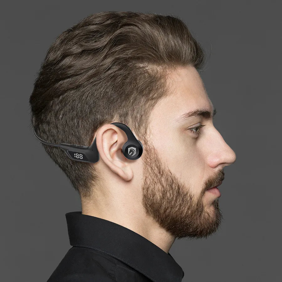 H'Maston F921 Fone Ouvido Bluetooth Esportivo Condução Óssea