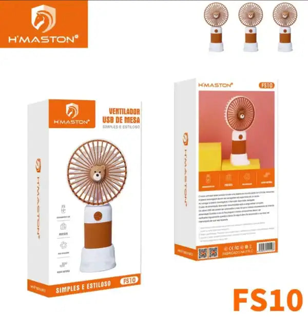 H'maston FS10 Ventilador Mini Recarregável Multifuncional
