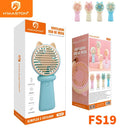 H'Maston FS19 Ventilador Mini Recarregável Rosa Portátil