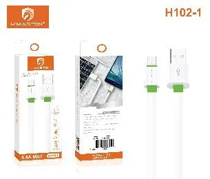H'Maston H102 Cabo Carregador Rápido 4.8A 1m - Alta Durabilidade