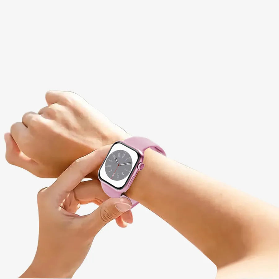 H'Maston H12mini Smartwatch NFC e IP68 Prateado