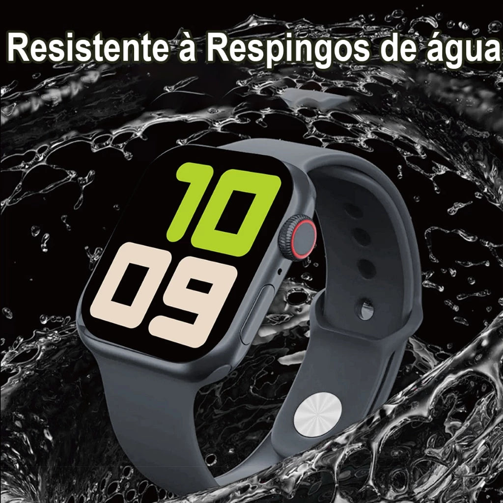 H'Maston H12mini Smartwatch NFC e IP68 Prateado - Eleadermall