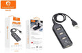H'Maston HA03 Hub USB 4 Portas - Conexões Rápidas e Práticas