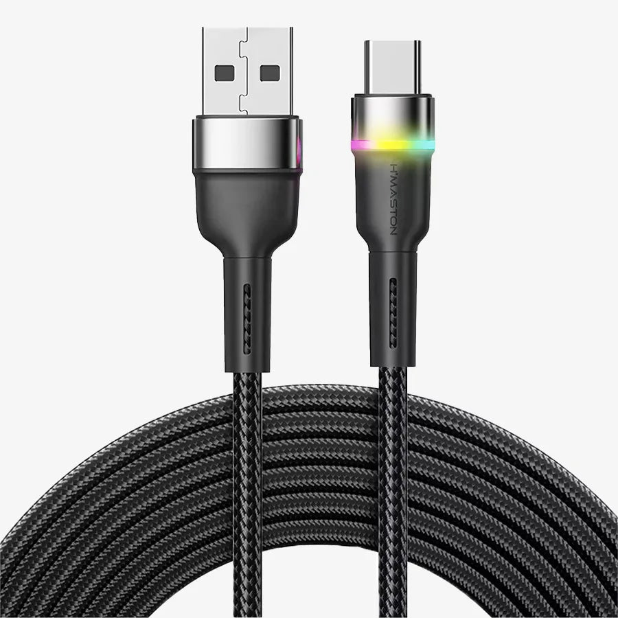 H'Maston HB03 Cabo USB 4.1A com Luz RGB - Eleadermall