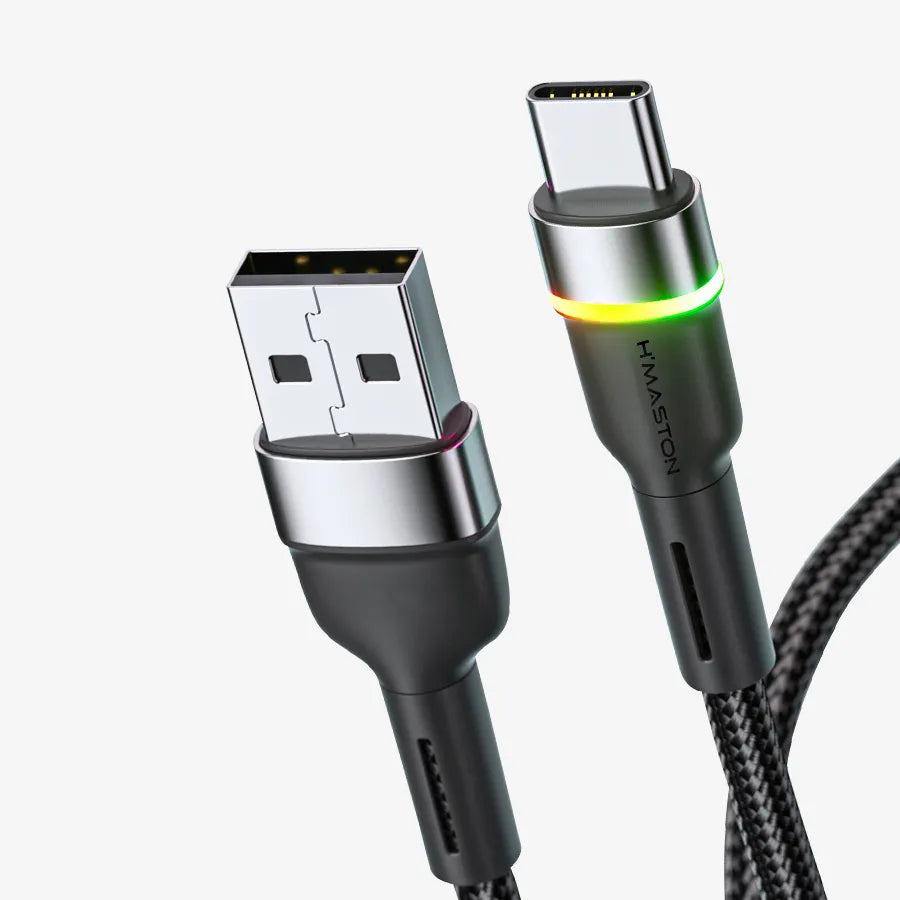 H'Maston HB03 Cabo USB 4.1A com Luz RGB - Eleadermall